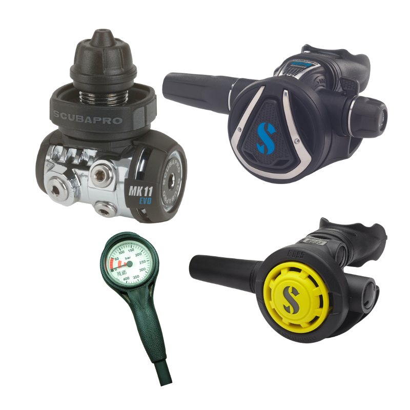 Scubapro MK11 C370 R095 Atemregler-Set inkl. Finimeter
